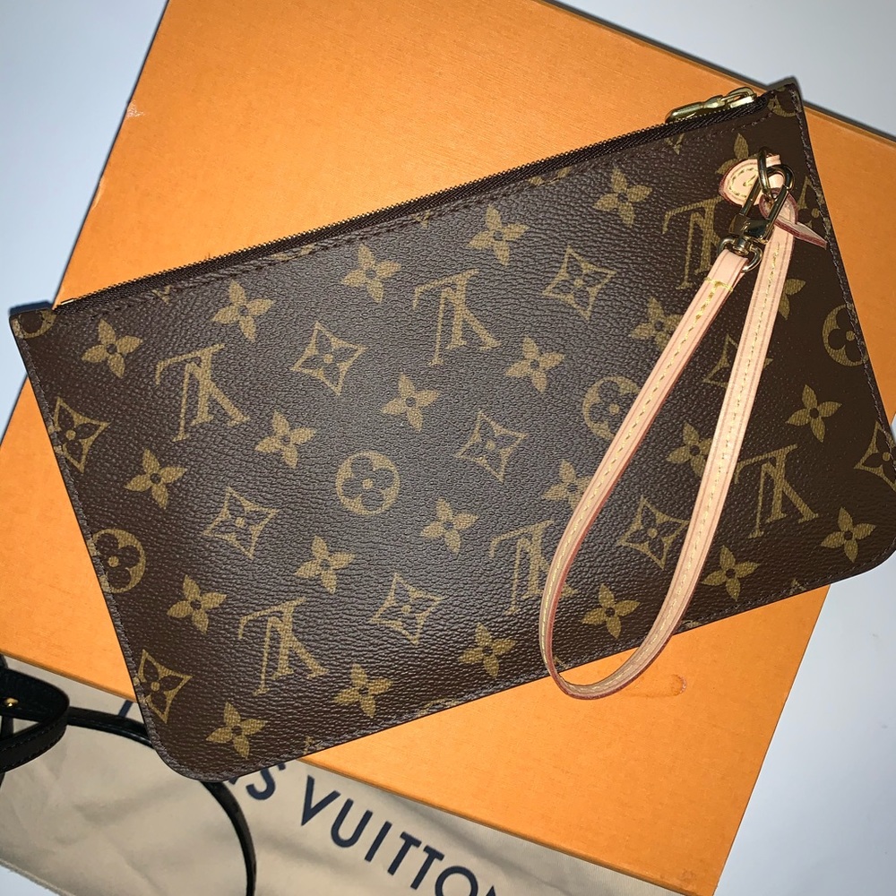 Louis Vuitton Never Full Monogram Brown Clutch